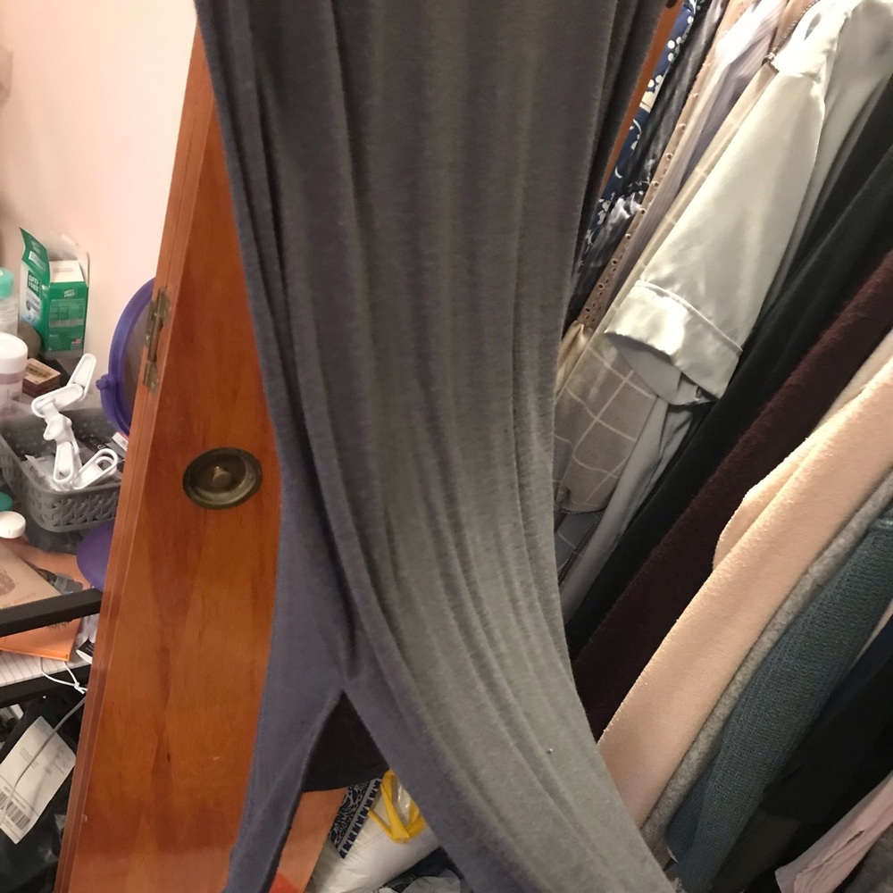 gray long t shirt